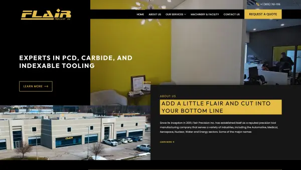 Flair Precision — business website