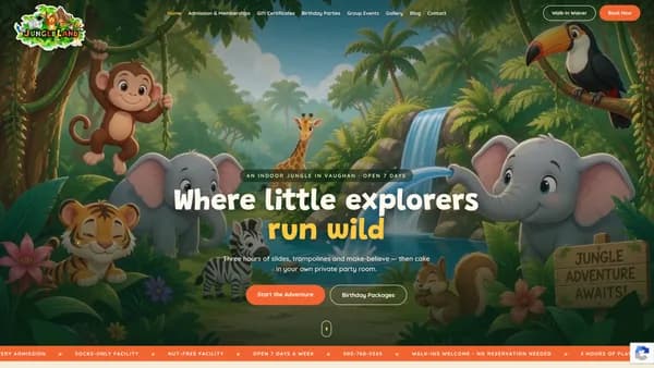 Jungle Land — business website