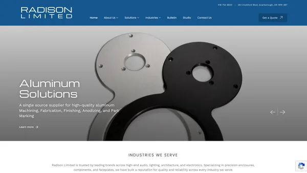 Radison Limited — business website