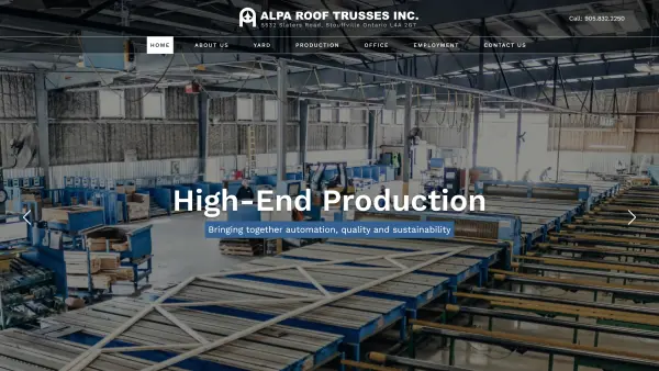 Alpa Roof Trusses — business website